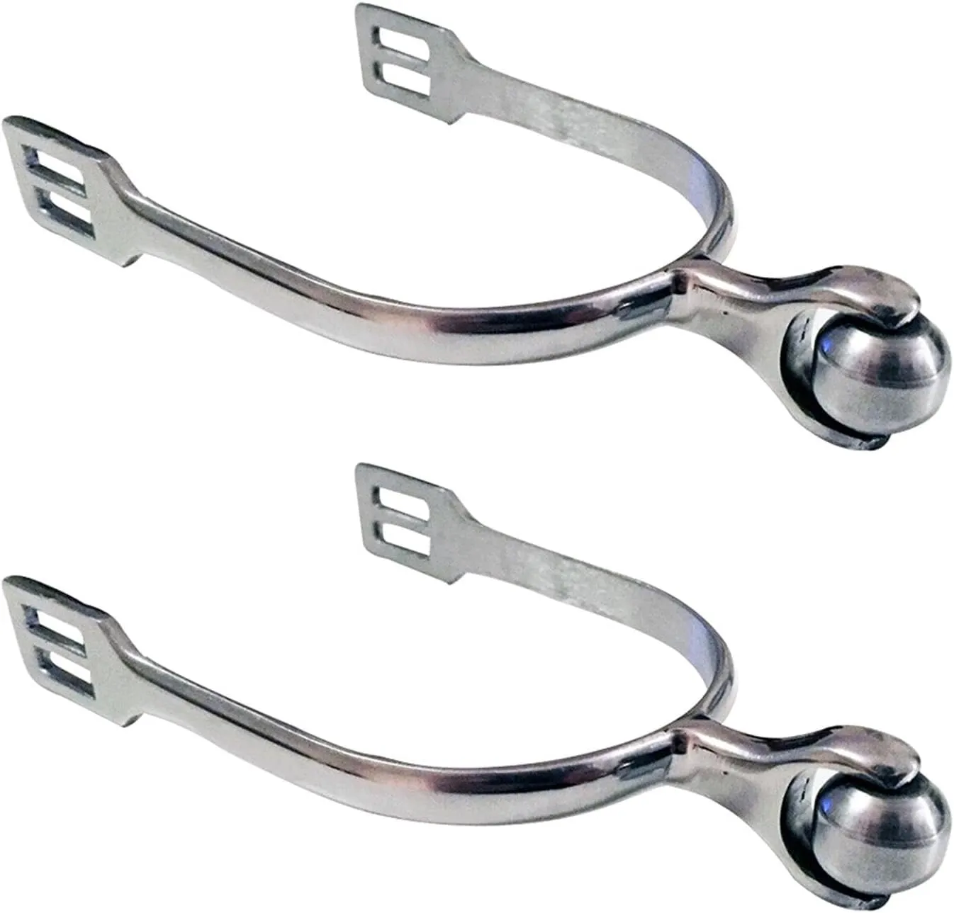 1 Pair Horse Spurs Western Stainless Steel Spurs w/Roller Ball for Equestrian Boots Men Women Ri-der Horsemanship Lovers, Horse Riding Accessories(Size:Women Horse Spurs)