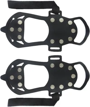 1Pair Slip Ice Grippers for Shoes Studs Traction Cleats for Snow and Ice Slip Design for Men Women for Hiking Jogging and Winter Activities
