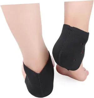 2Pairs Cracking Heel Socks Heat Socks with Ventilation Holes Comfortable Heel Protectors for Shoes Sneakers Boots for Plantar Relief