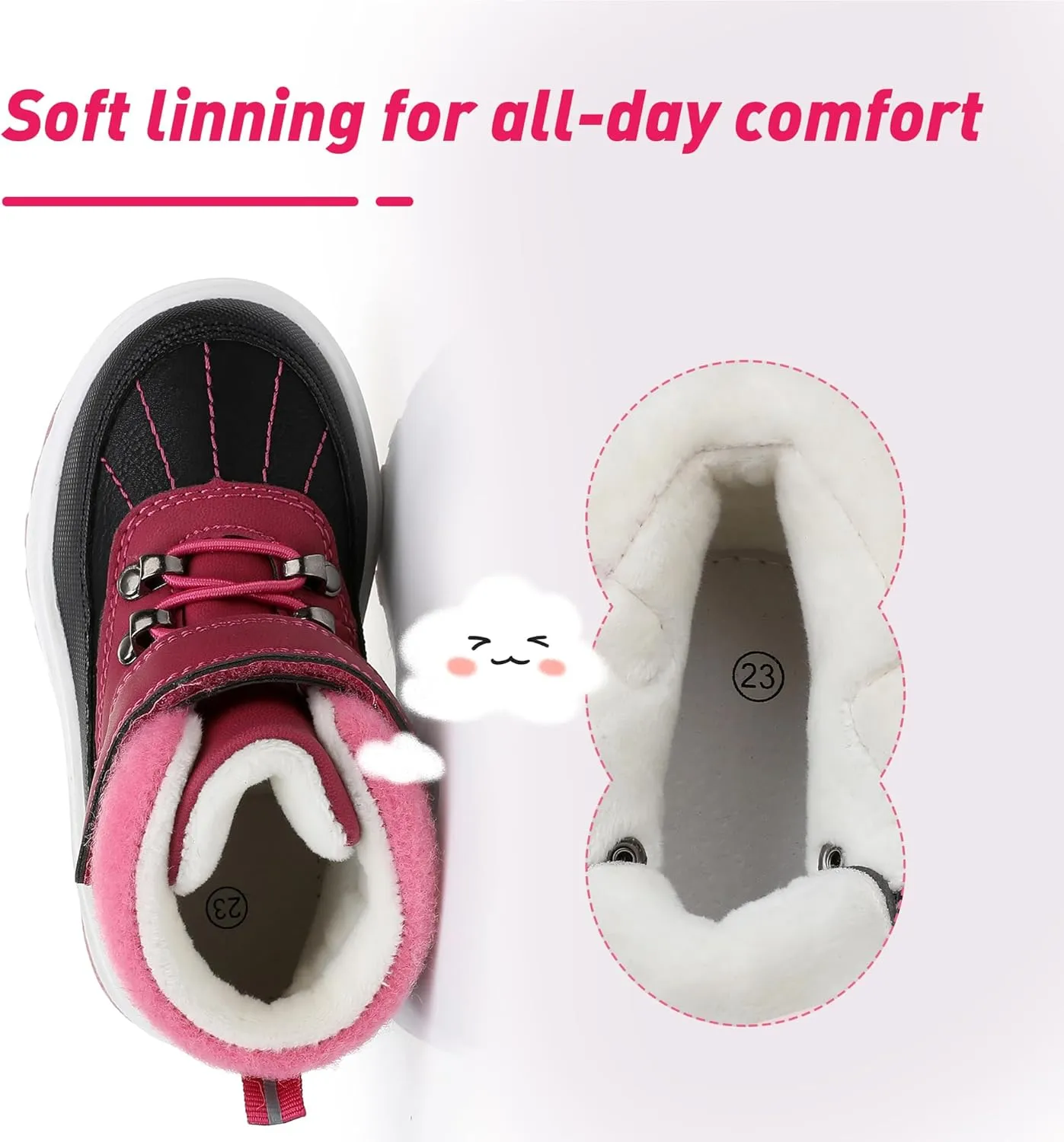 Ahannie Boys Girls Boots Toddler Kids Fall Boots Water Resistant Outdoor Ankle Shoes(Toddler/Littler Kid)