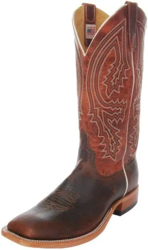 Anderson Bean Men's Mike Tyson Bison Rust Lava Cowboy Boots Brown/Red 13 D