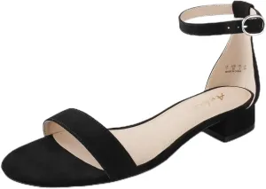 Ankis Nude Black White Women Sandals Dressy 1 Inch Low Block Heel Strappy Open Toe Flat Casual Sandals for Women Comfortable Adjustable Ankle Strap Shoes Wedding Summer 2024