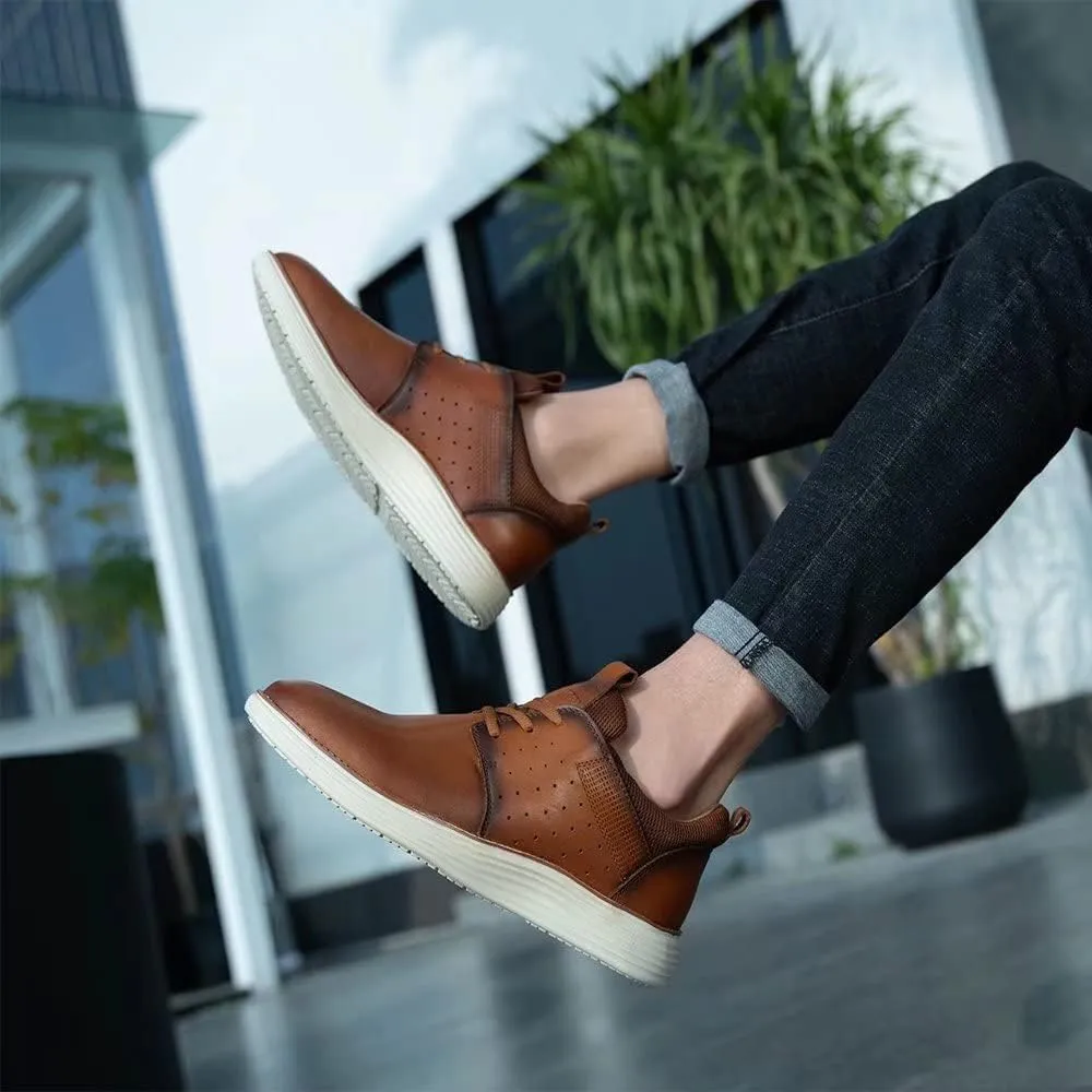 Arkbird Leather Loafers, Casual Slip-On Sneaker Shoes for Men