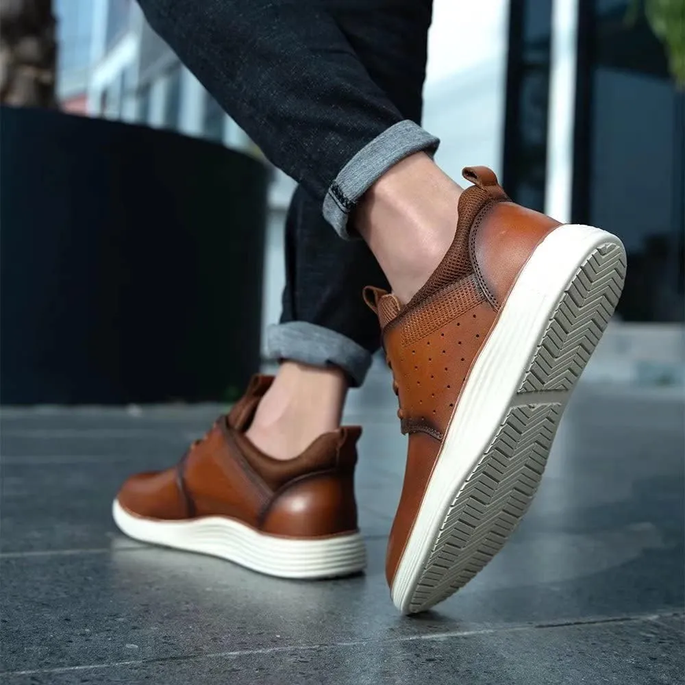 Arkbird Leather Loafers, Casual Slip-On Sneaker Shoes for Men