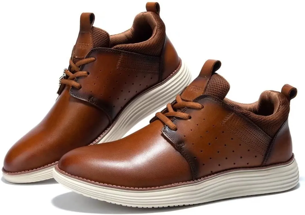 Arkbird Leather Loafers, Casual Slip-On Sneaker Shoes for Men
