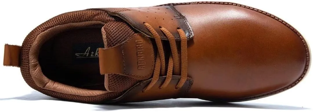 Arkbird Leather Loafers, Casual Slip-On Sneaker Shoes for Men