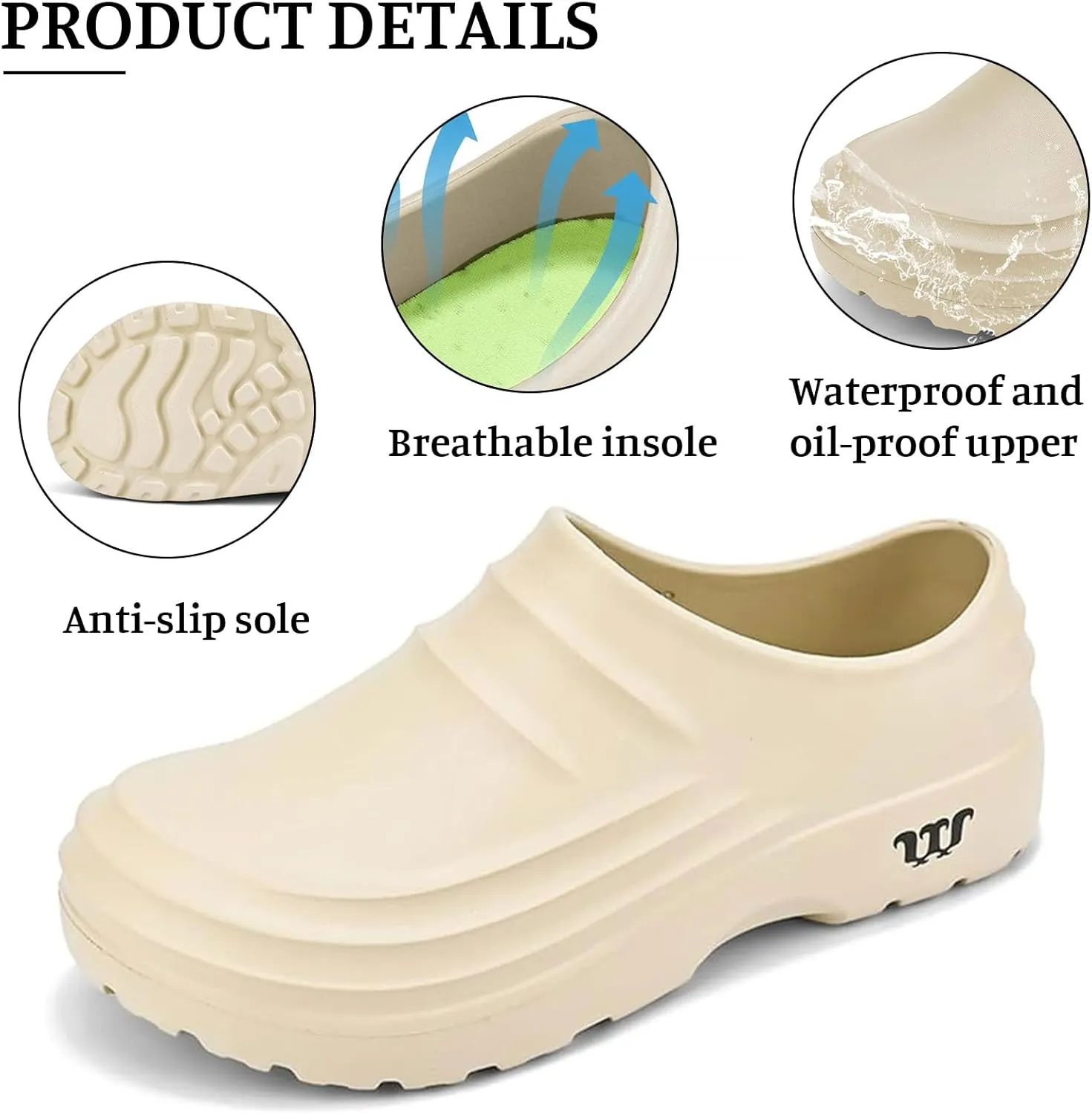 Armadillo Clogs Garden Nurse Work Shoes for Women Men Slip Resistant Armadillo Chef Shoes Comfortable Waterproof Casual Non Slip Nursing Gardening Clogs Kitchen Food Service Shoe Sandals