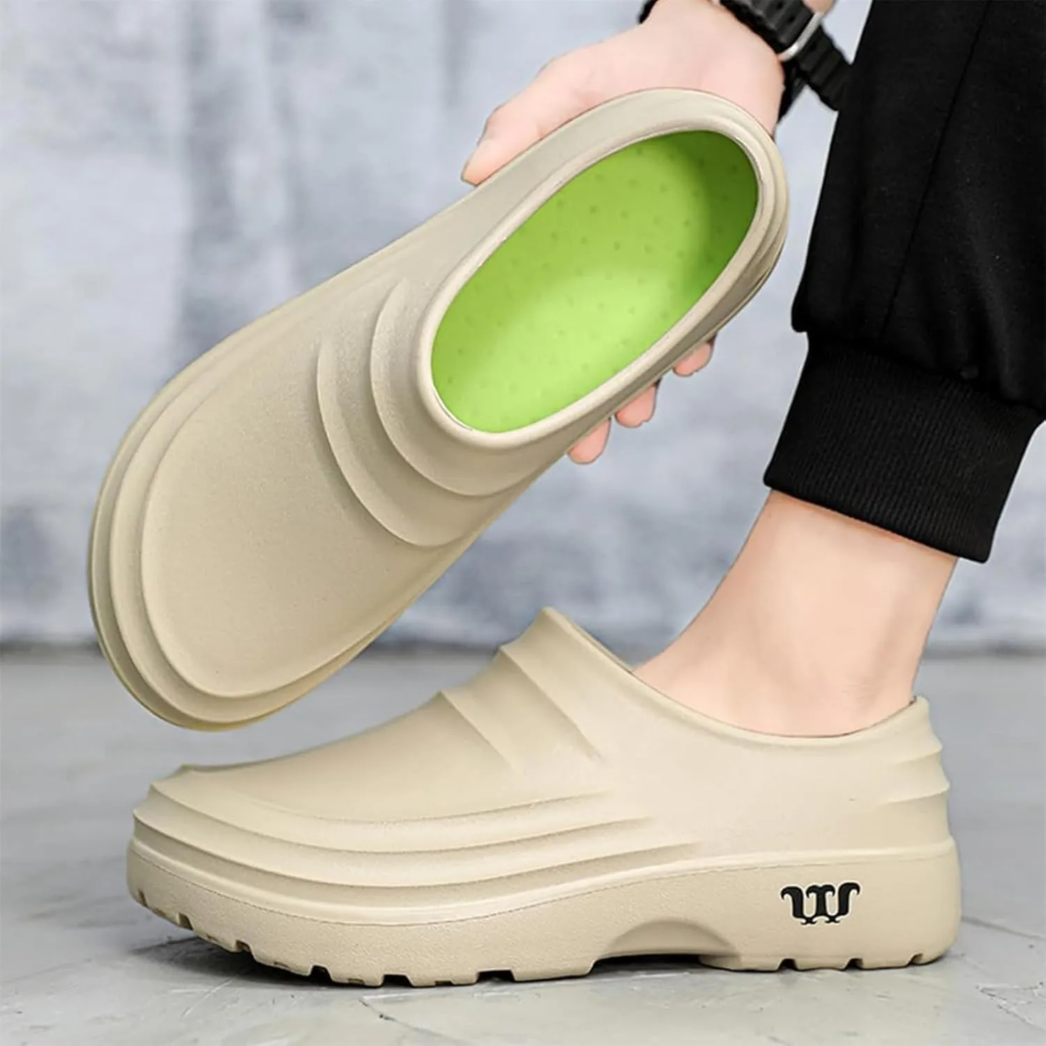Armadillo Clogs Garden Nurse Work Shoes for Women Men Slip Resistant Armadillo Chef Shoes Comfortable Waterproof Casual Non Slip Nursing Gardening Clogs Kitchen Food Service Shoe Sandals