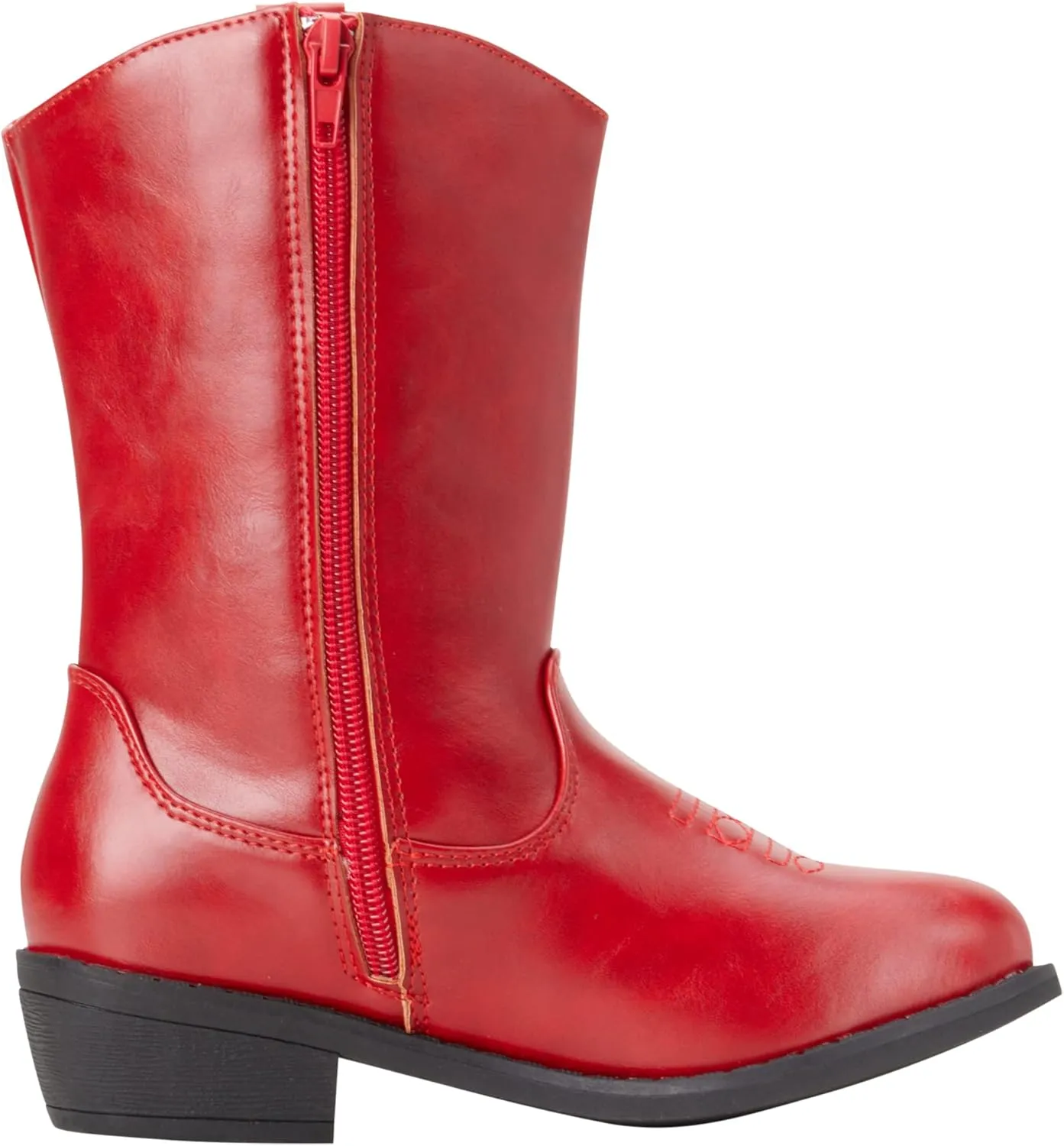 bebe Girls' Cowboy Boots - Classic Western Country Cowgirl Boots - Mid Calf Riding Shoes for Toddlers Little and Big Girls