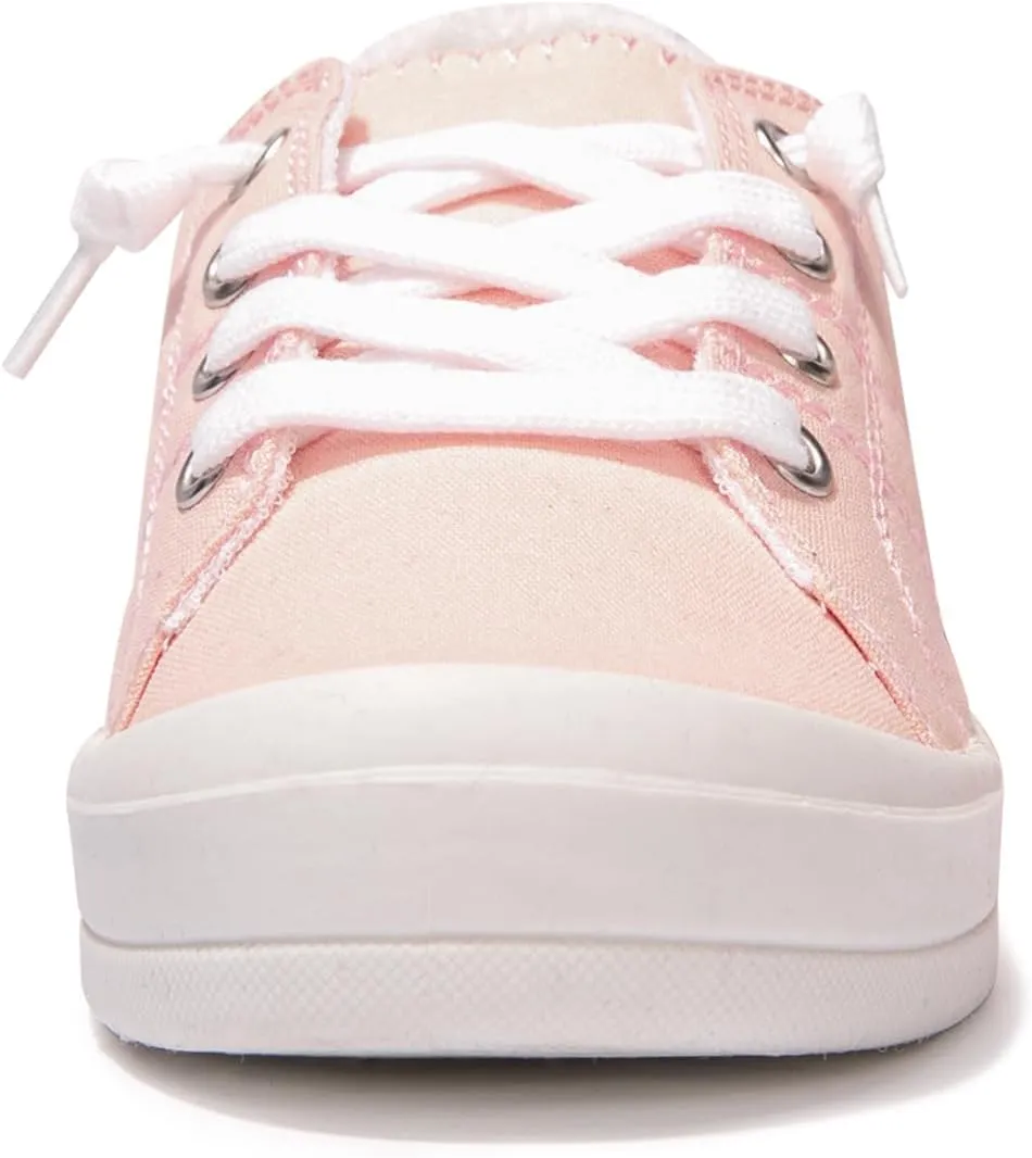 BENEKER Women's Platform Canvas Sneakers Low Top Fashion Sneakers Classic Slip-On Comfort Walking Shoes