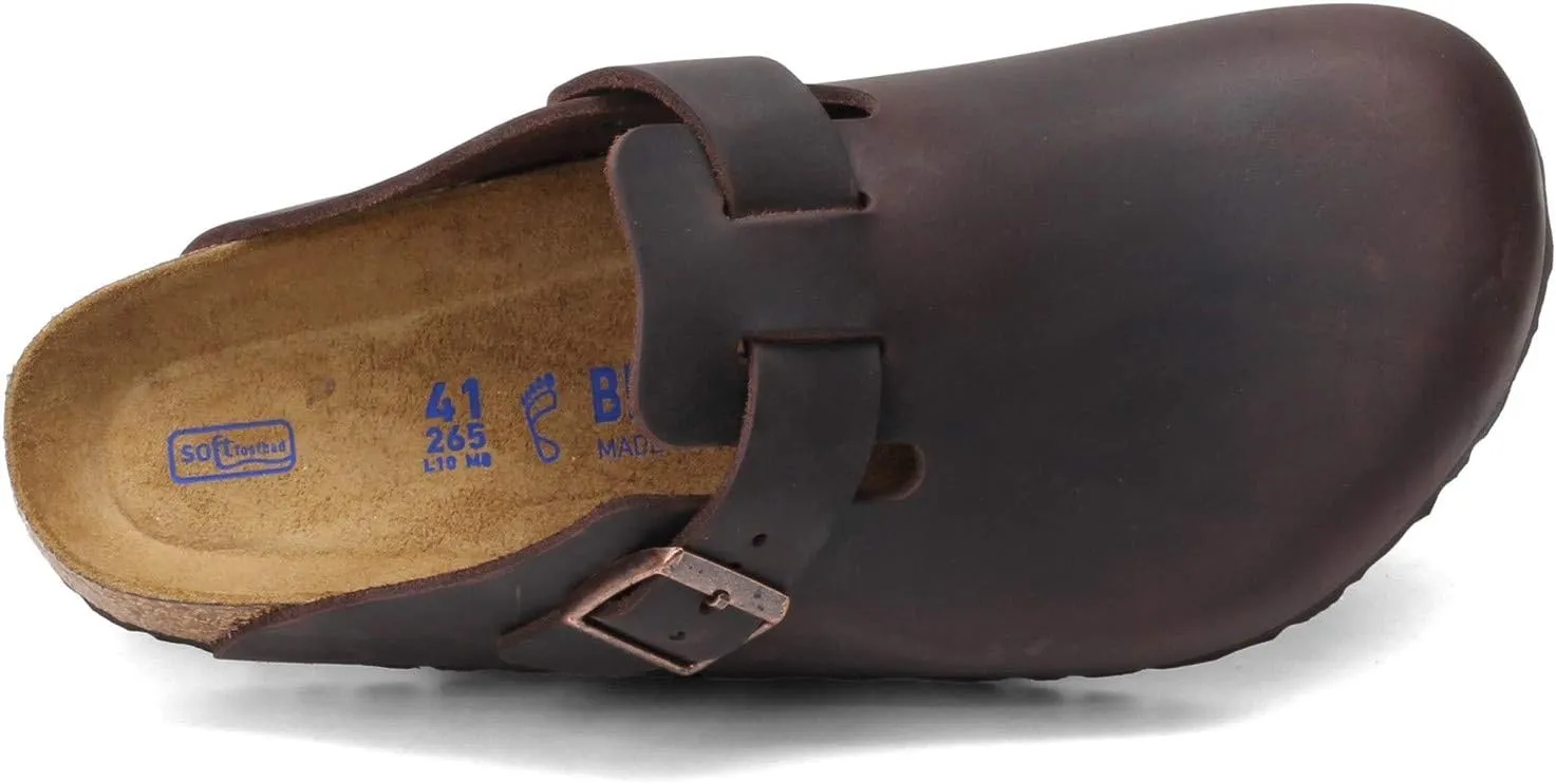 Birkenstock Boston Bs Men's Large Elegant Pin Buckle Clog Sandals