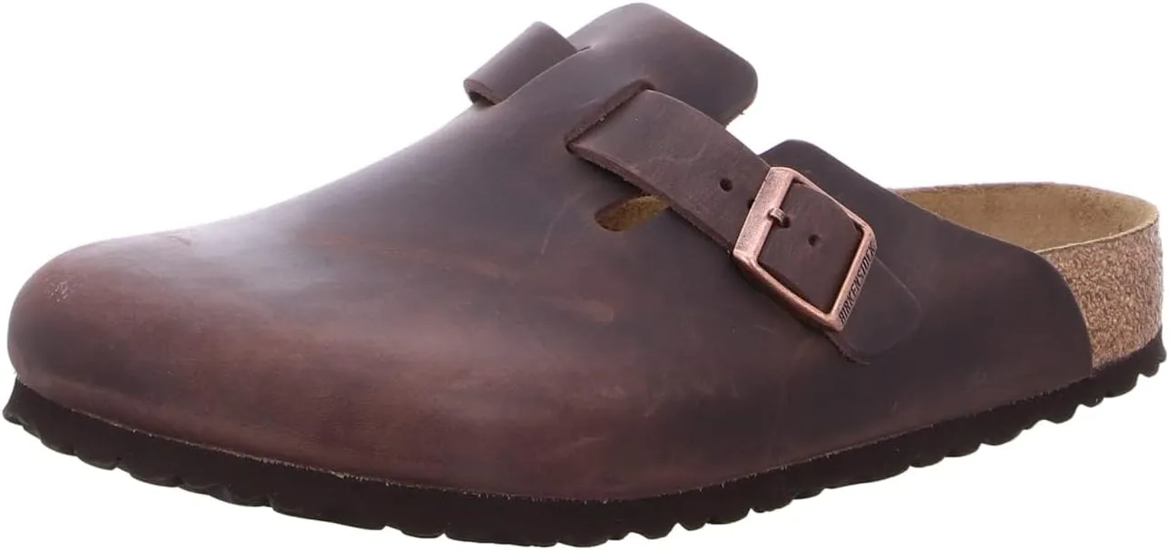 Birkenstock Boston Bs Men's Large Elegant Pin Buckle Clog Sandals