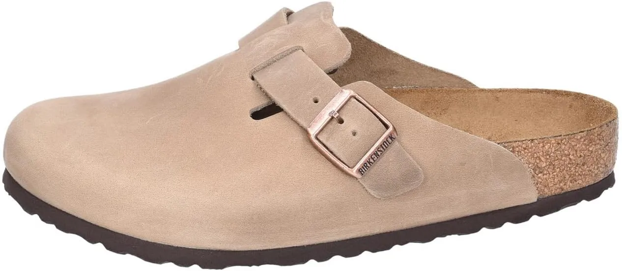 Birkenstock Boston Bs Men's Large Elegant Pin Buckle Clog Sandals