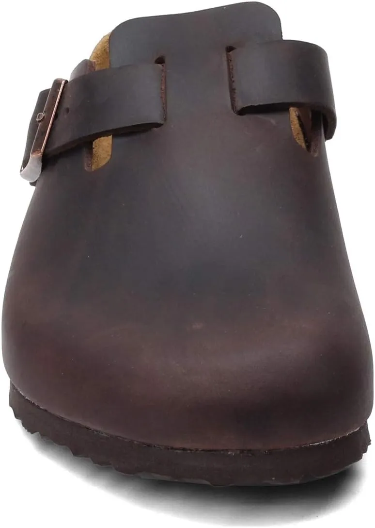 Birkenstock Boston Bs Men's Large Elegant Pin Buckle Clog Sandals