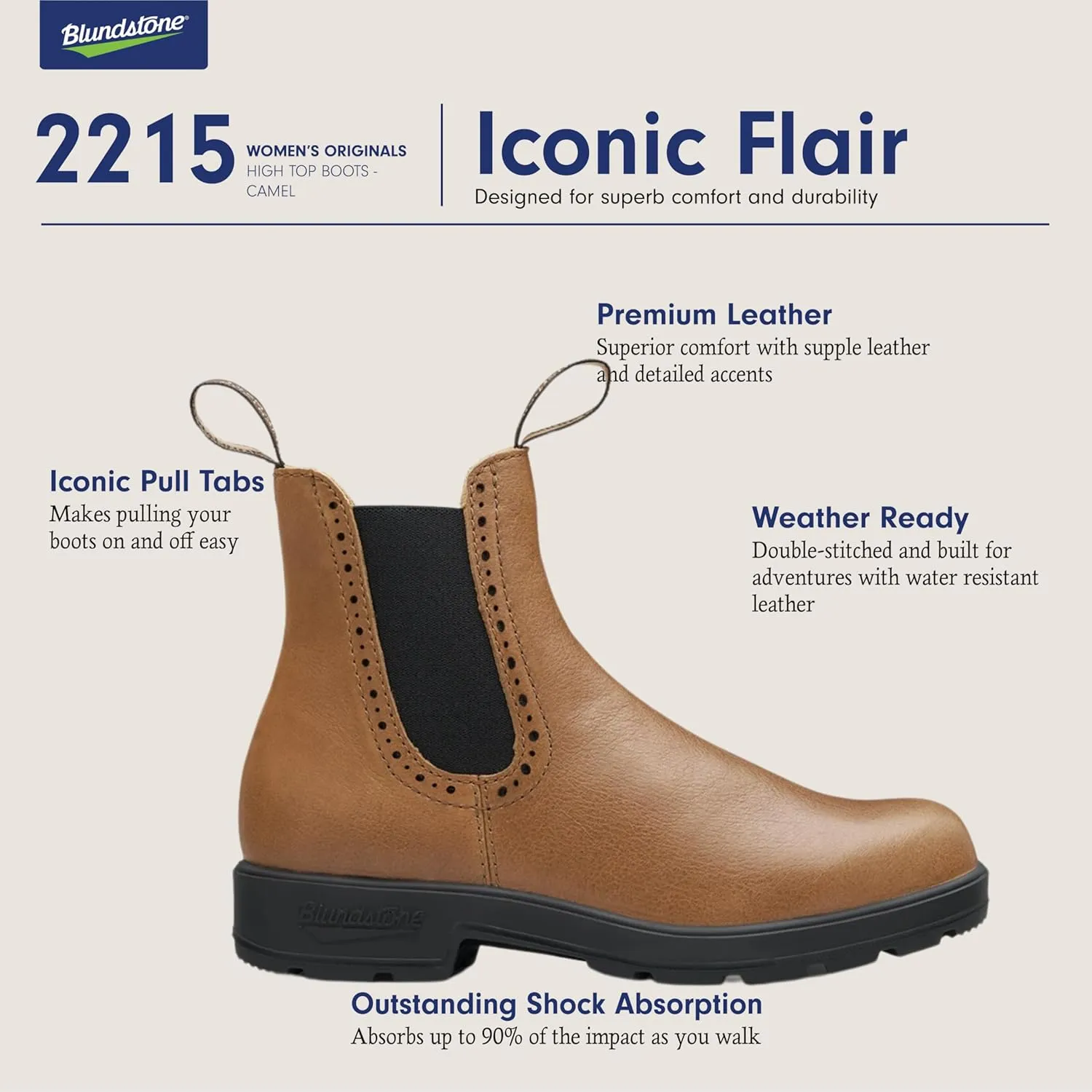 Blundstone High Top Chelsea Boots - Women