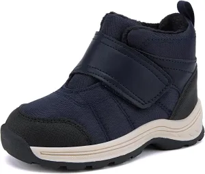 BMCiTYBM Toddler Winter Hikking Boots Boys Girls Waterproof Snow Shoes Nonslip Lightweight High Top Outdoor Sneakers for Cold Weather
