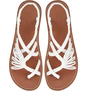 Capana Woven Women's Flat Sandals - Strappy Braided Sandals, Beach Sandals for Women Dressy Summer, Rope Bohemian Sandals, Spring Casual Womens Shoes, Comfy Boho Flats for Teen Girls – Banyan