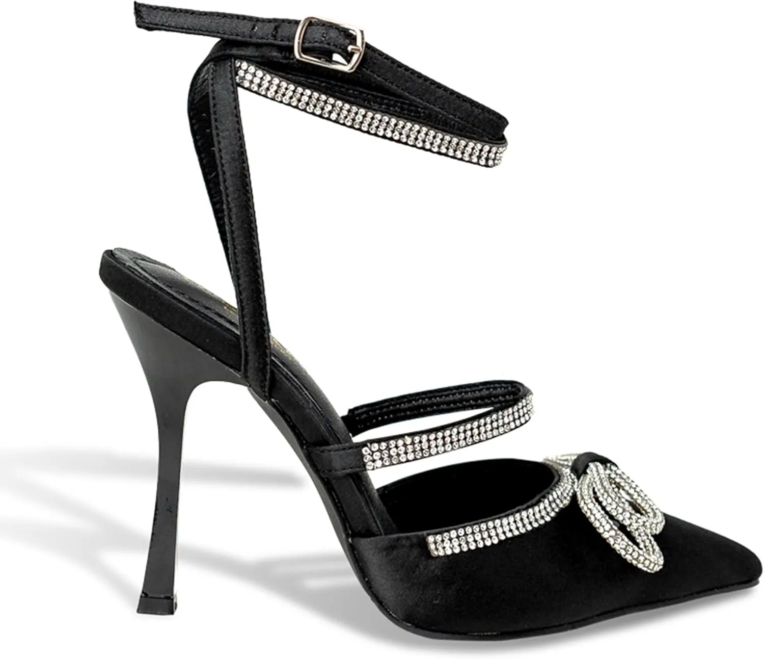 Chase & Chloe Chunky Platform Sandals for Women Slip On Square Toe Platform Mules with High Heel