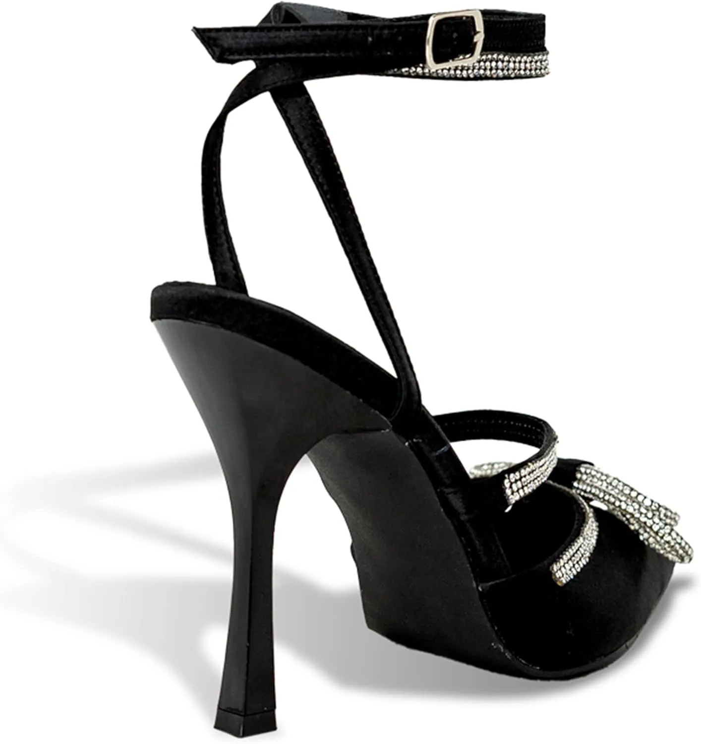 Chase & Chloe Chunky Platform Sandals for Women Slip On Square Toe Platform Mules with High Heel