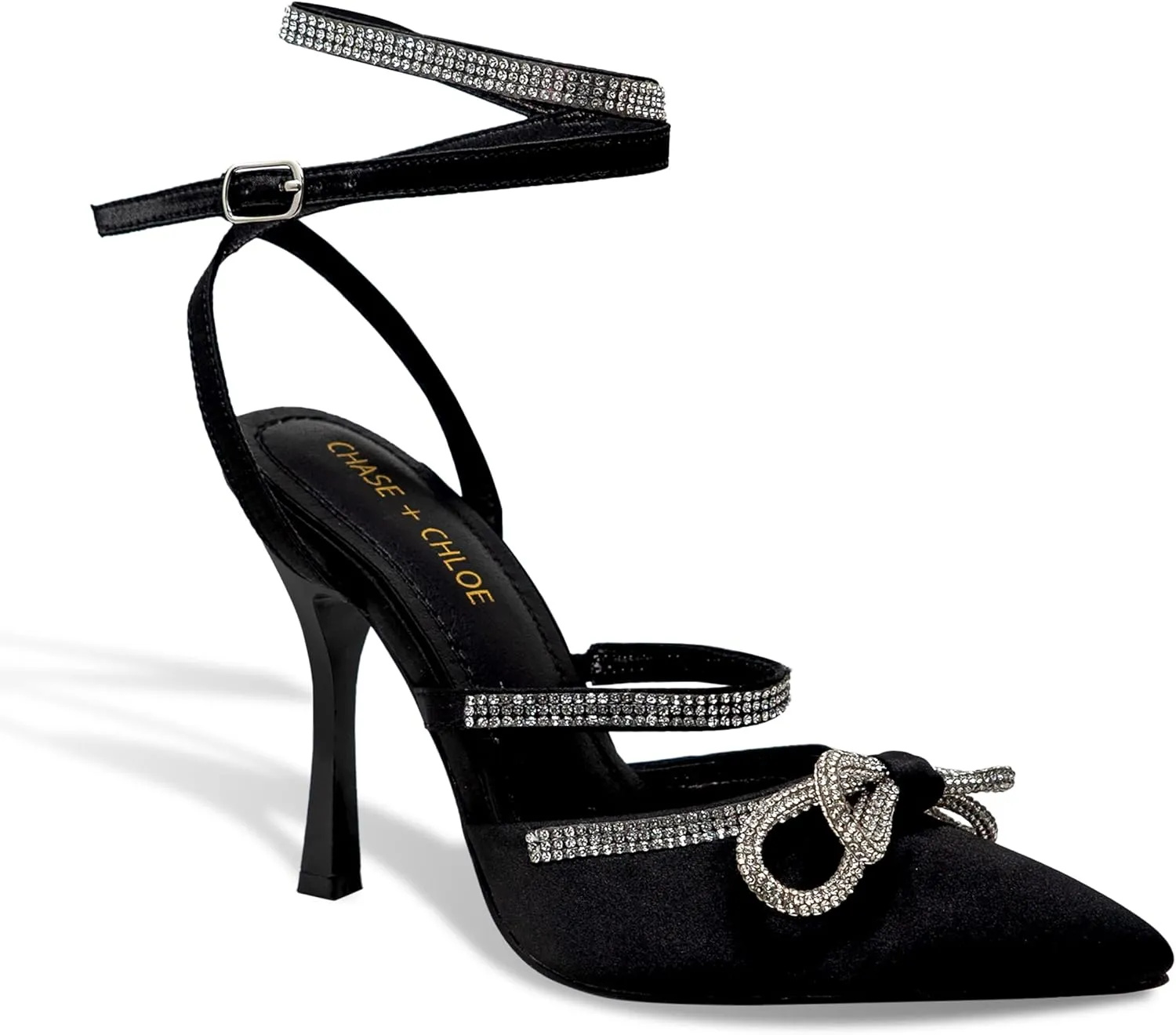 Chase & Chloe Chunky Platform Sandals for Women Slip On Square Toe Platform Mules with High Heel