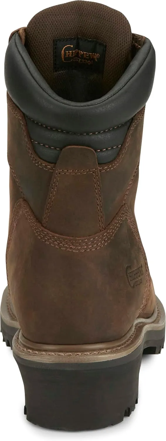 Chippewa Men's 8" Industrial Steel Toe 55026 Logger Boot