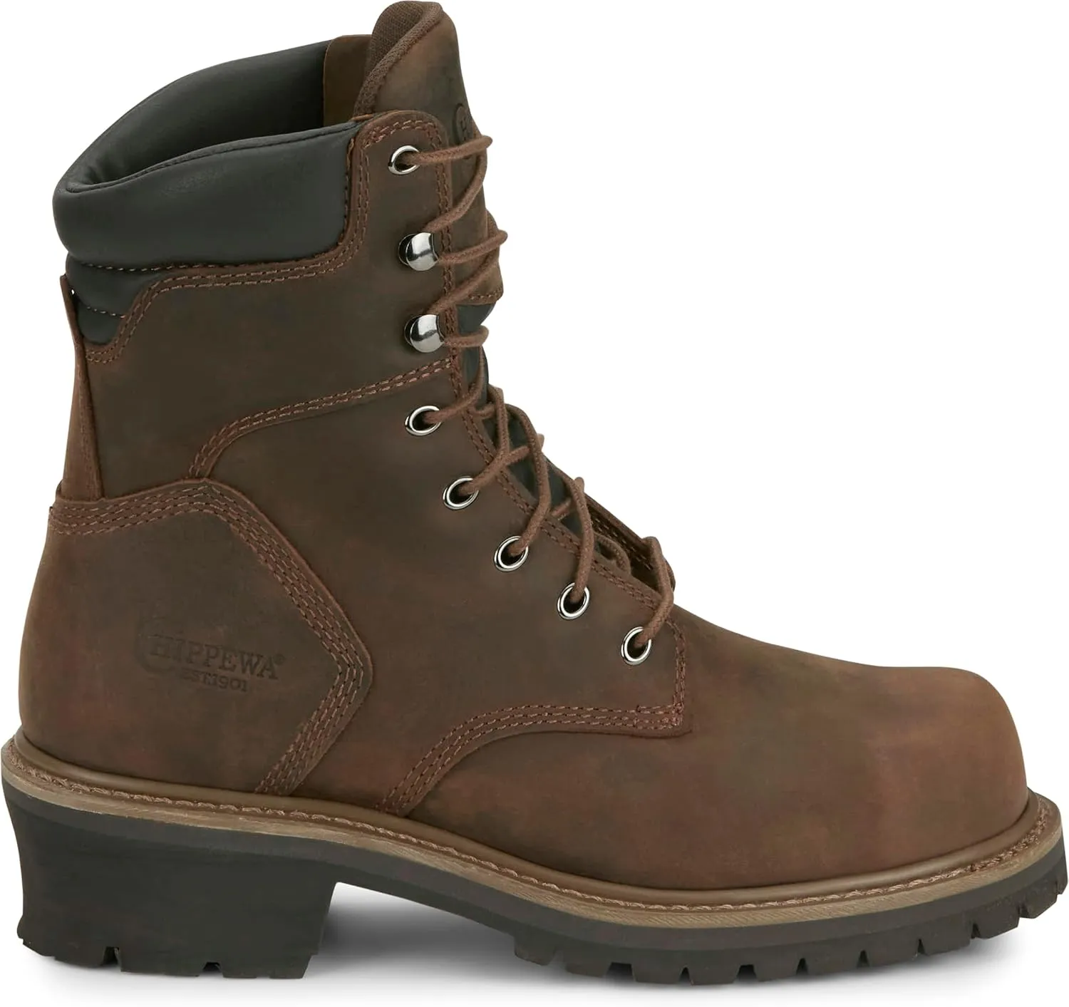 Chippewa Men's 8" Industrial Steel Toe 55026 Logger Boot