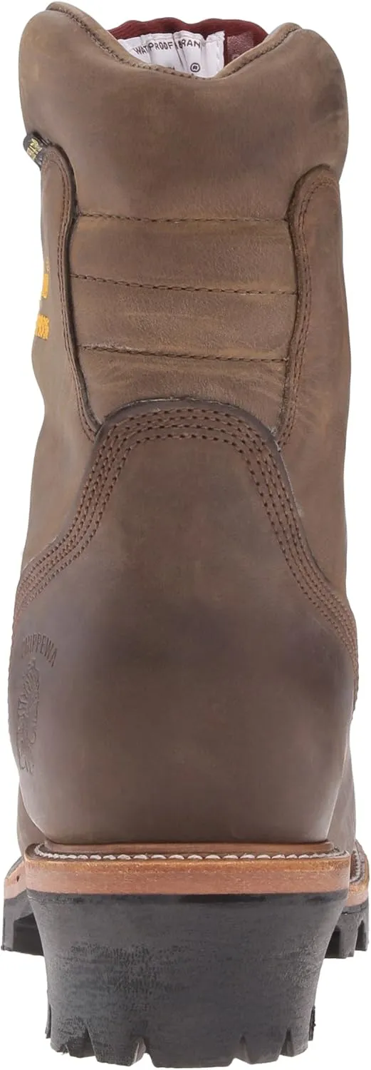 Chippewa Men's 9" Waterproof Insulated Steel-Toe EH Logger Boot