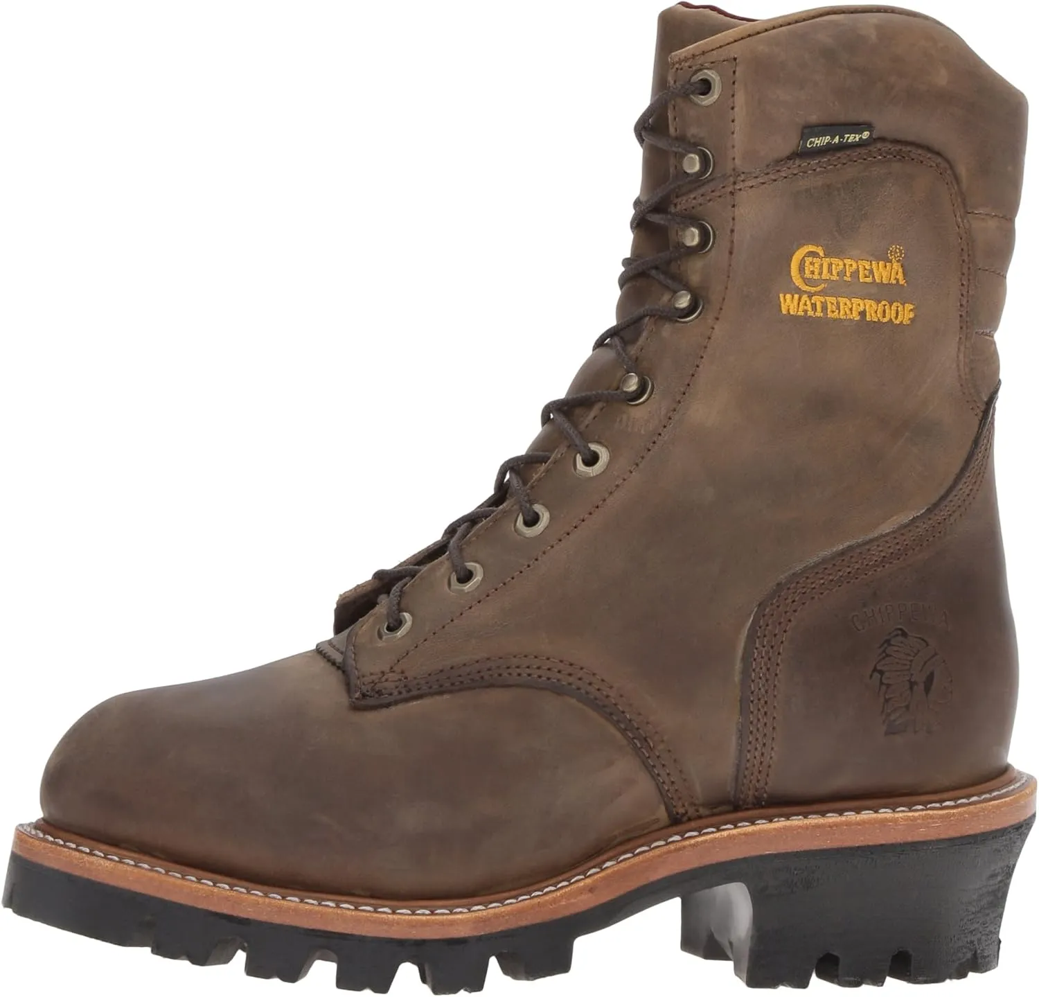 Chippewa Men's 9" Waterproof Insulated Steel-Toe EH Logger Boot