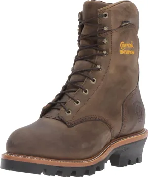 Chippewa Men's 9" Waterproof Insulated Steel-Toe EH Logger Boot