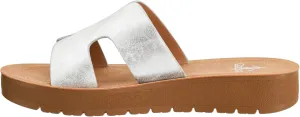 Corkys Footwear Hold Please 1-Inch Platform Sandals with Cushioned Foot-bed and Stylish 'H' Strap On Upper– Ultimate Comfort Meets Chic Design - Perfect For Everyday Wear