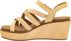 Corkys Footwear Women's All Nighter 3-Inch Wedge - Features A Jute-wrapped Heel, An Elegant Strappy Upper, And Memory Foam EVA Insoles For All Day Comfort