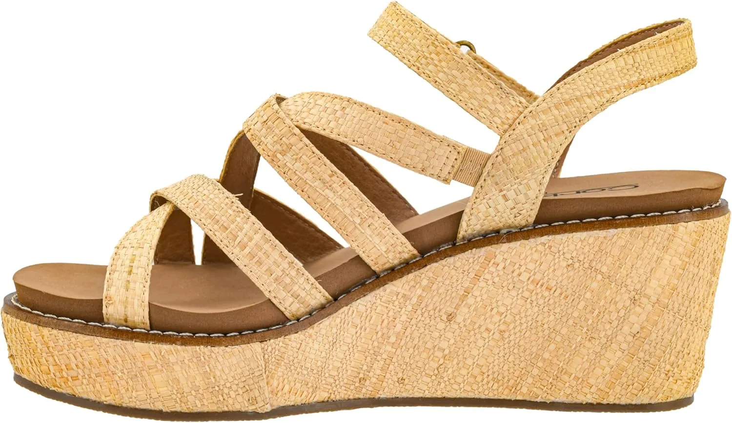 Corkys Footwear Women's All Nighter 3-Inch Wedge - Features A Jute-wrapped Heel, An Elegant Strappy Upper, And Memory Foam EVA Insoles For All Day Comfort