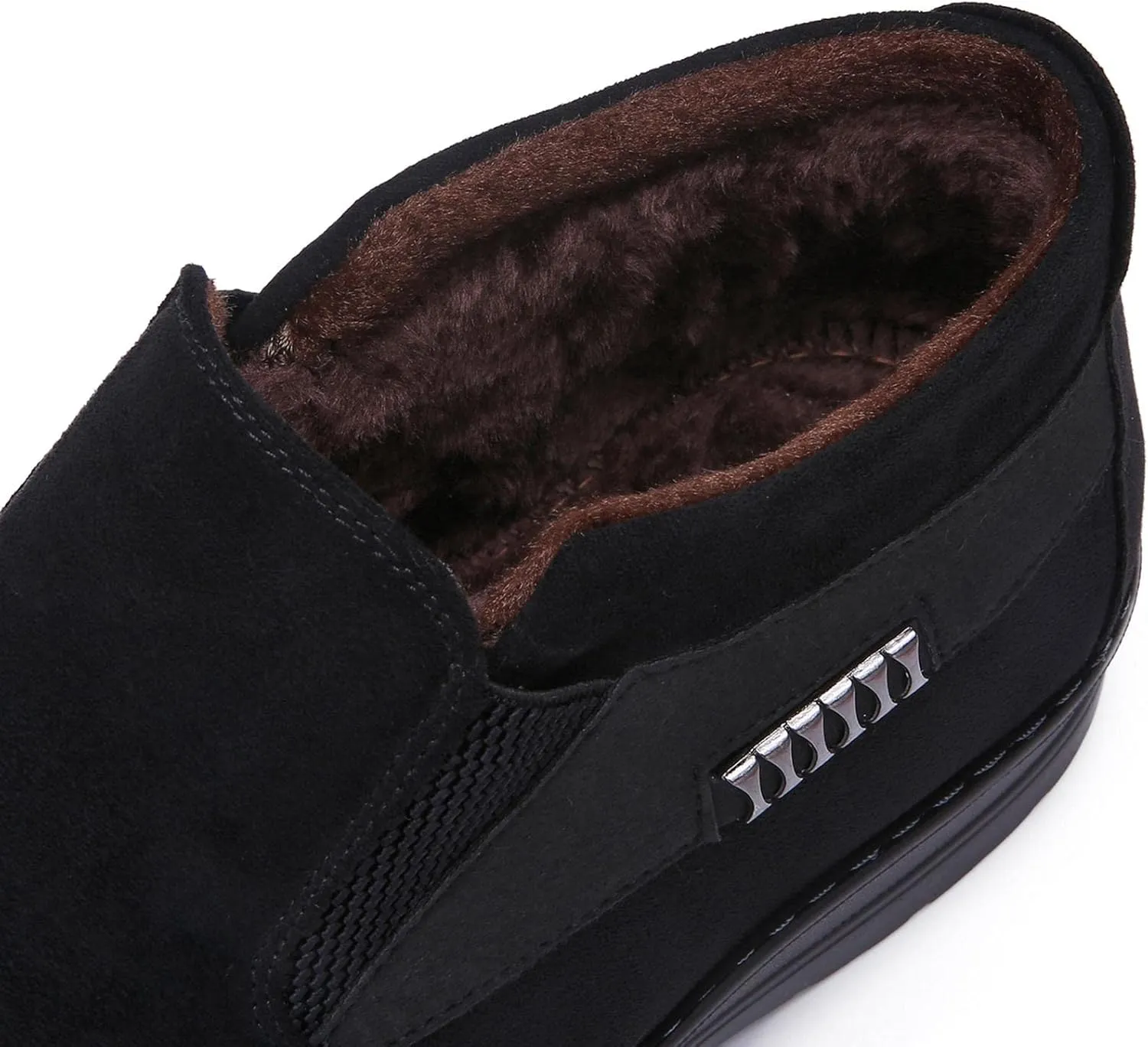 COSIDRAM Men Shoes Winter Snow Boots Cotton-padded Slip on Casual Warm Walking Sneakers House Shoes