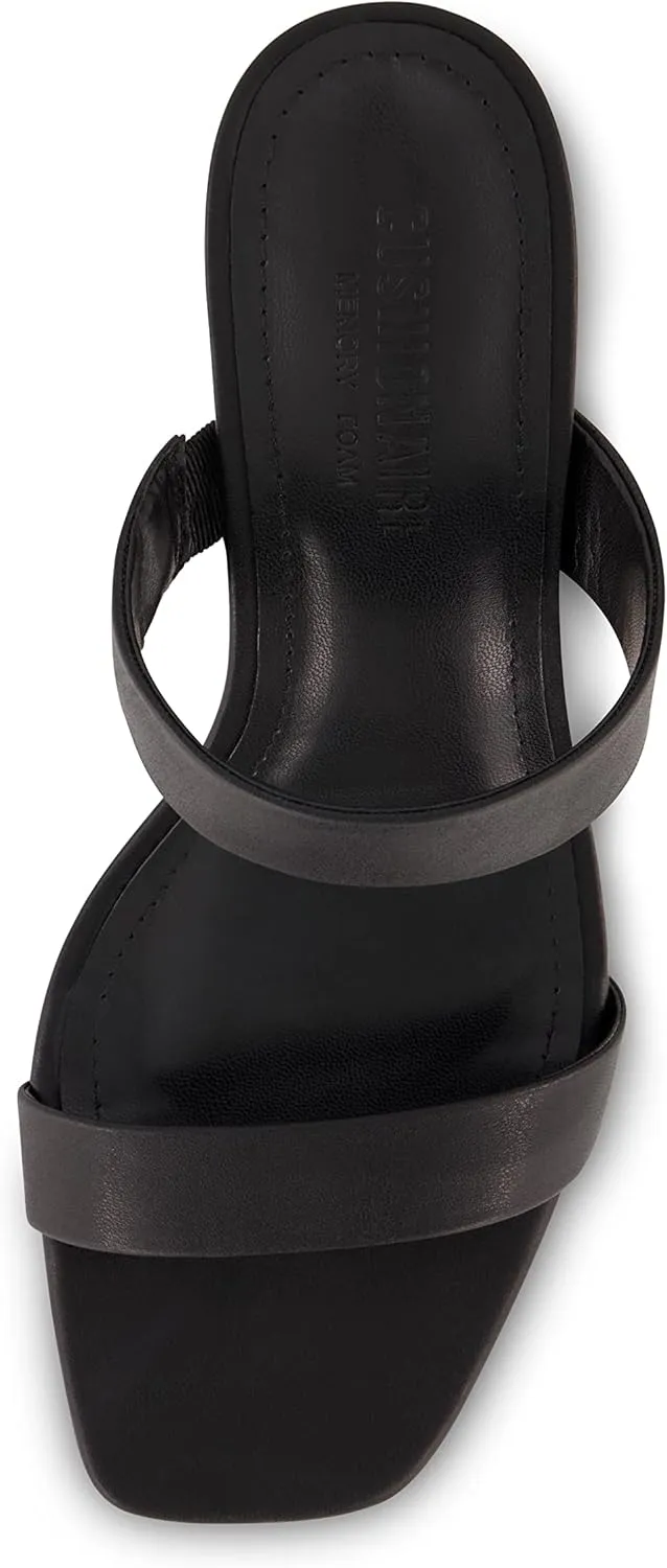 CUSHIONAIRE Women's Prize dress sandals  Memory Foam, Wide Widths Available