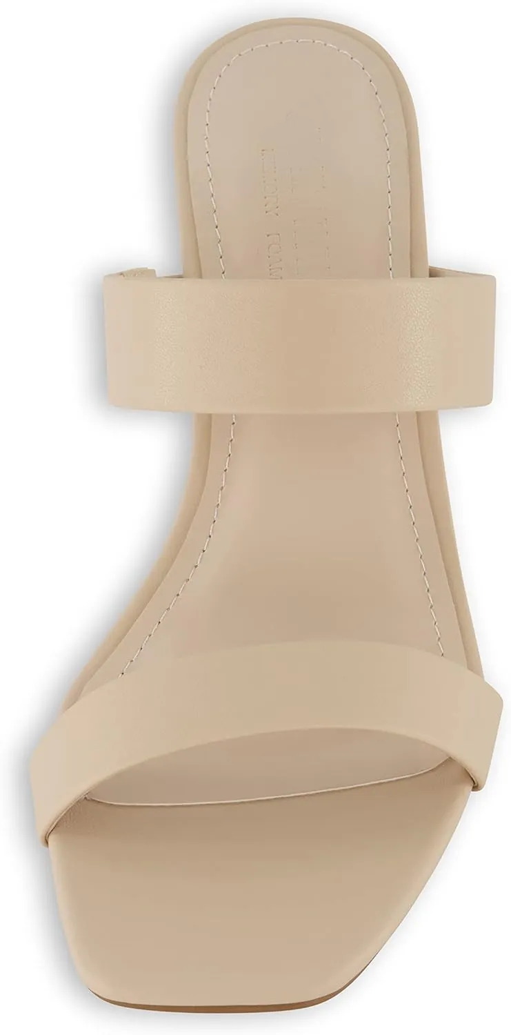 CUSHIONAIRE Women's Prize dress sandals  Memory Foam, Wide Widths Available