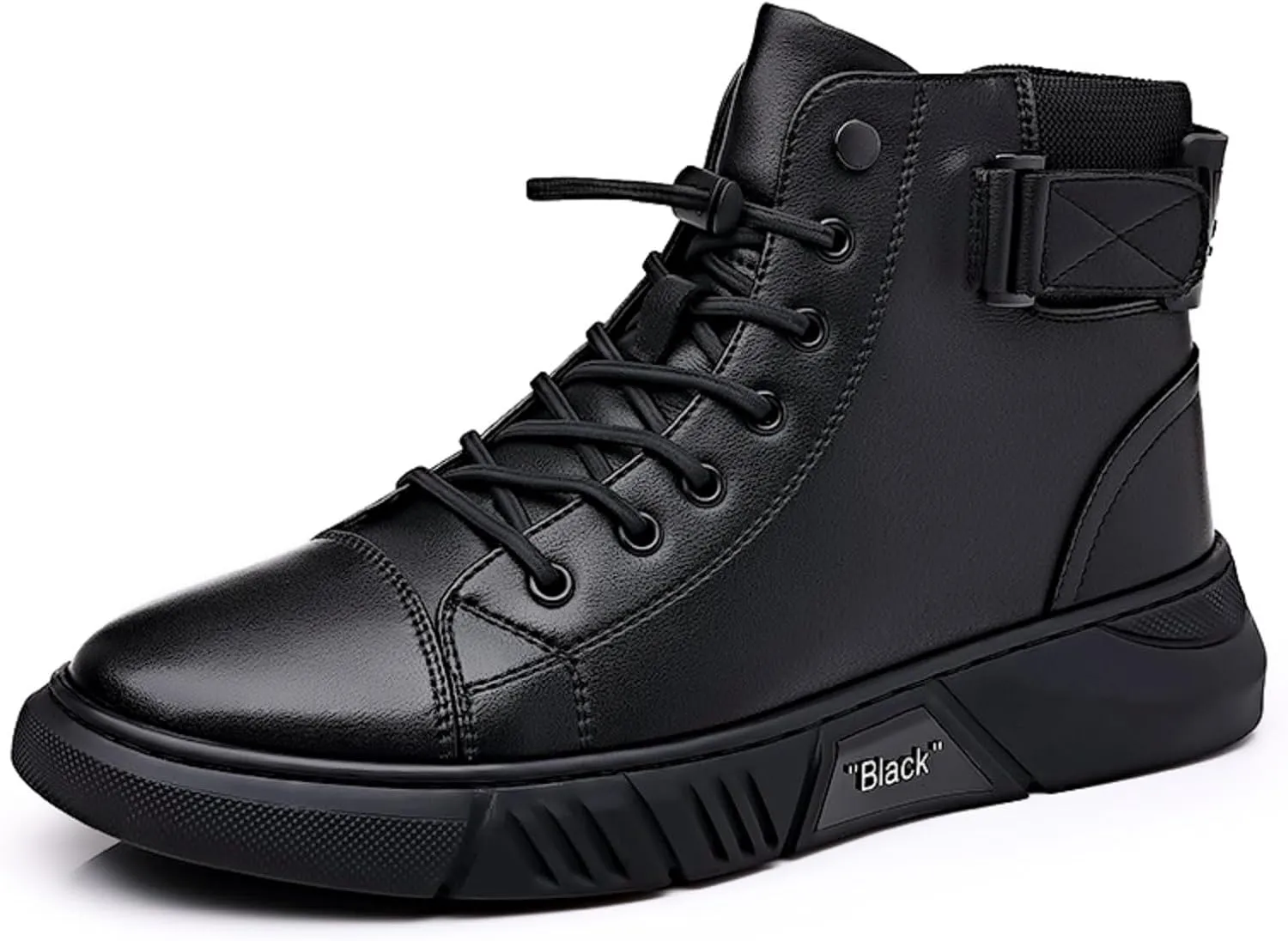 DevilAngel Men's Italian High Top Cashmere Leather Boots