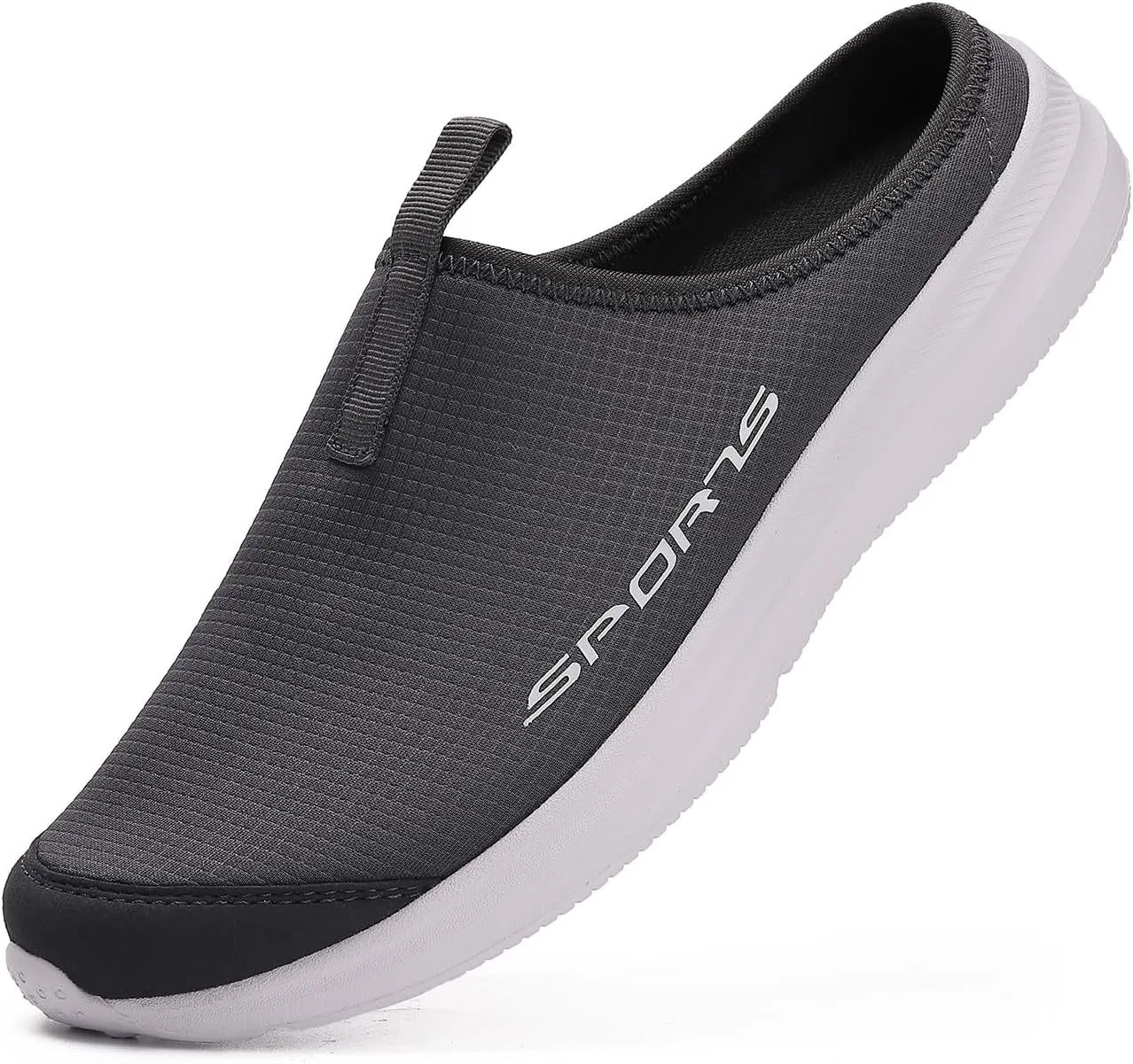 DimaiGlobal Mens Slippers with Arch Support Casual Mules Clog Open Back Shoes Comfort Slip-On Walking Loafer Indoor Outdoor House Shoes