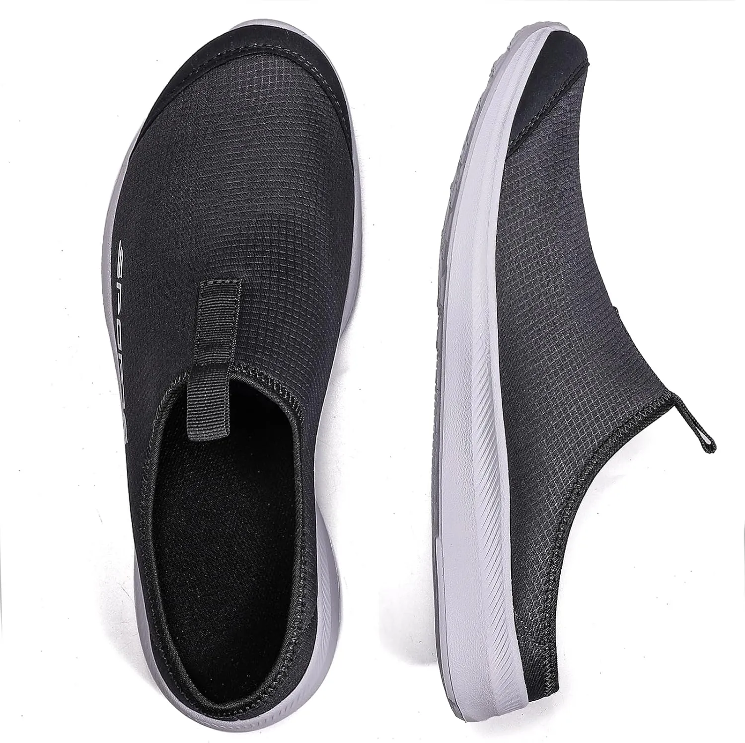 DimaiGlobal Mens Slippers with Arch Support Casual Mules Clog Open Back Shoes Comfort Slip-On Walking Loafer Indoor Outdoor House Shoes