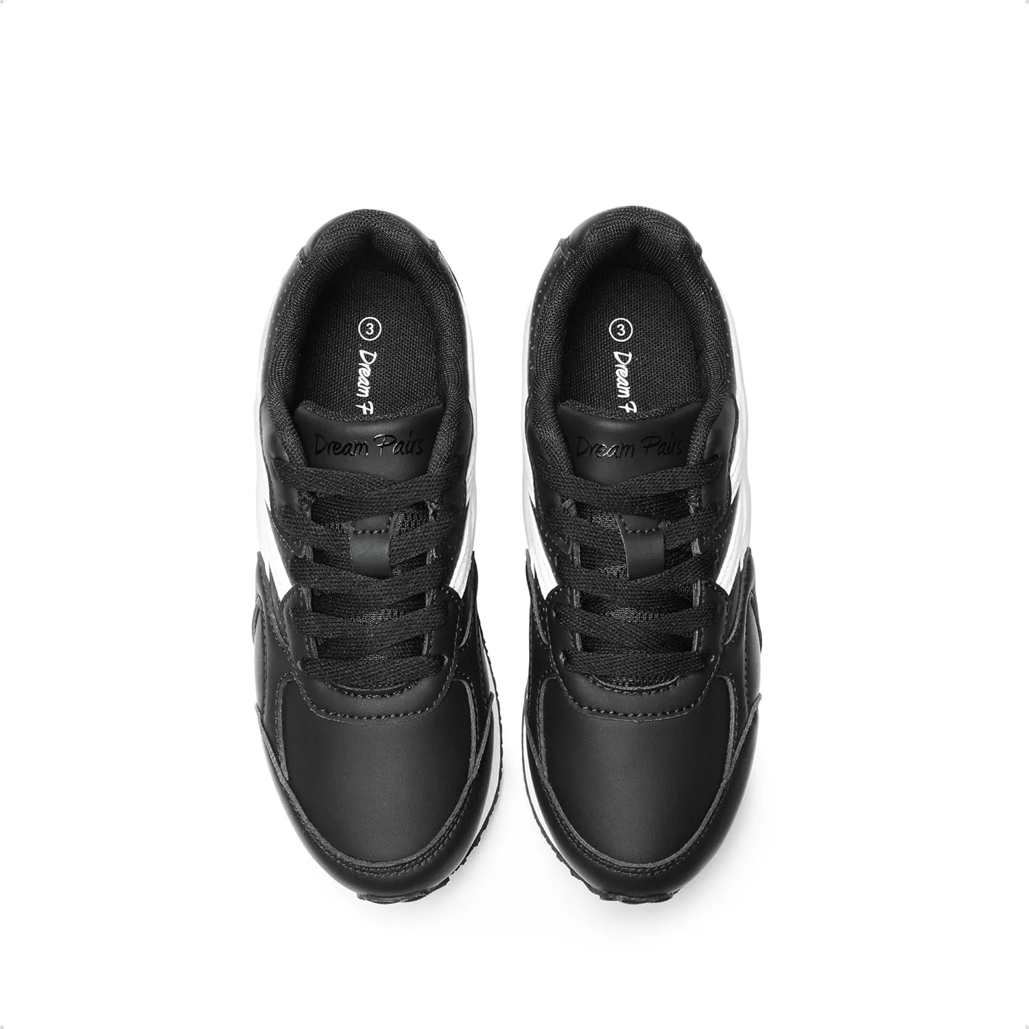 DREAM PAIRS Girls Sneakers Lace-up Tennis Running Casual LilLegends Lightweight Classic Walking Shoes for Little/Big Kid