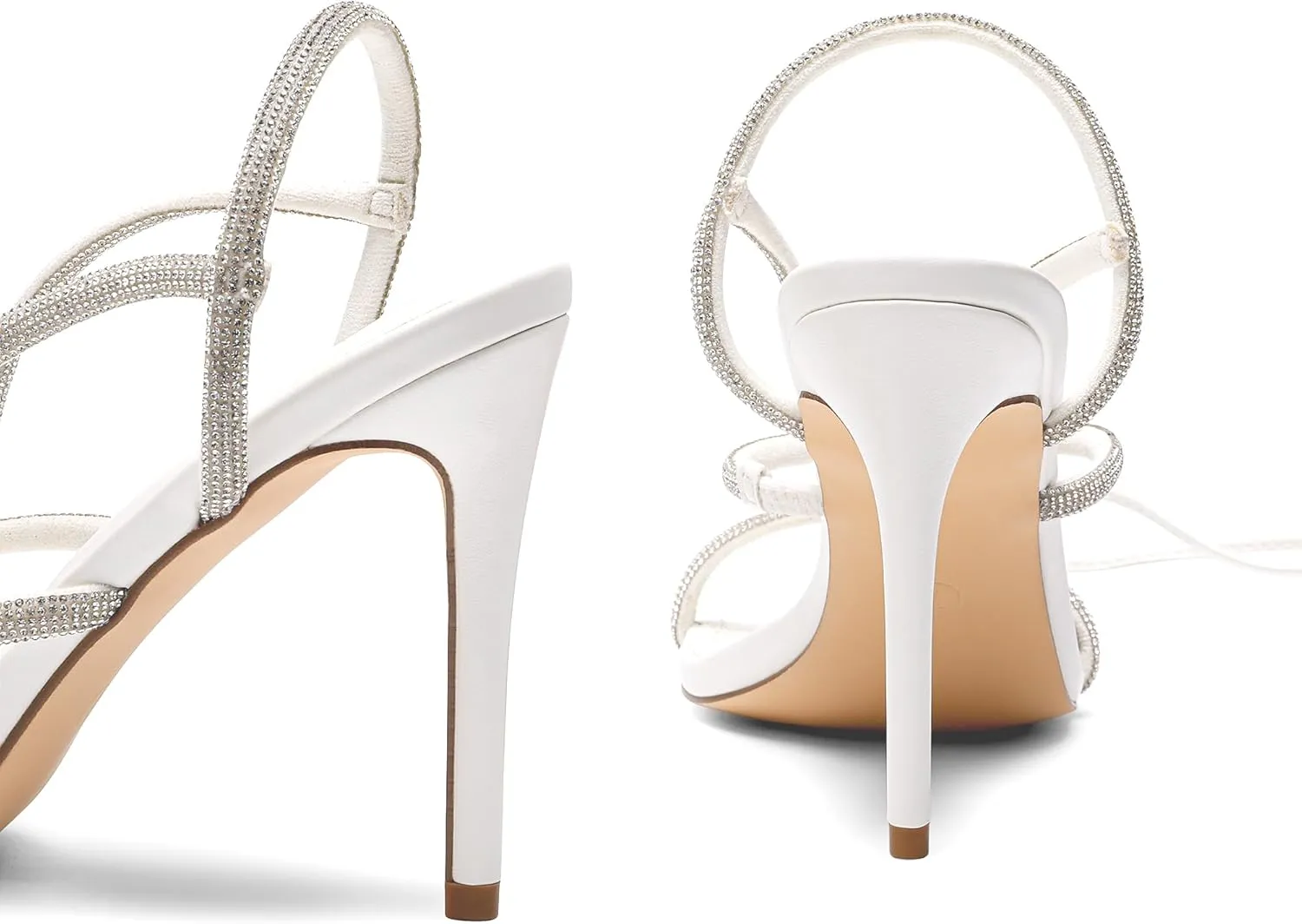 DREAM PAIRS High Heels Stilettos for Women - Strappy Gladiator Sexy Square Toe Open Toe Dressy Pumps Sandals