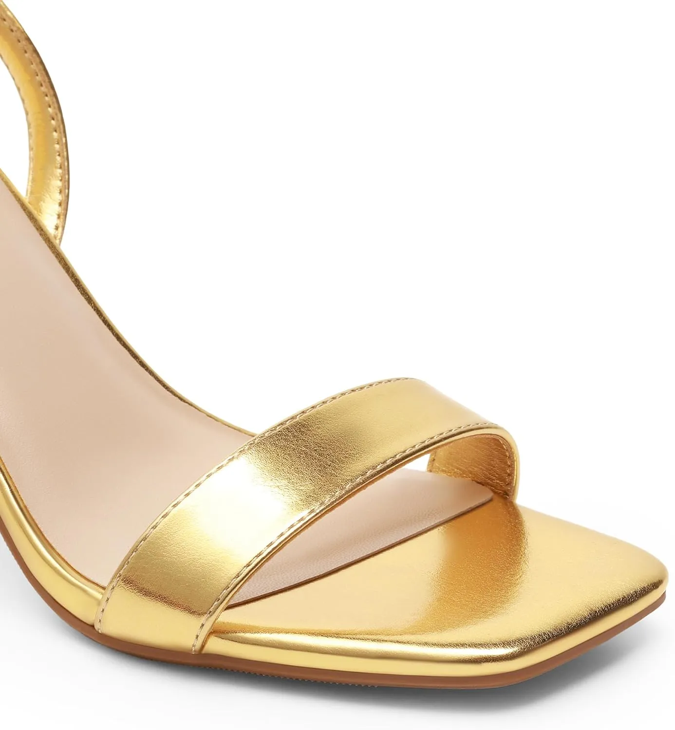 DREAM PAIRS Women's Chunky Heels Square Open Toe Ankle Buckle Strappy Block Heeled Sandals for Party Wedding Daily