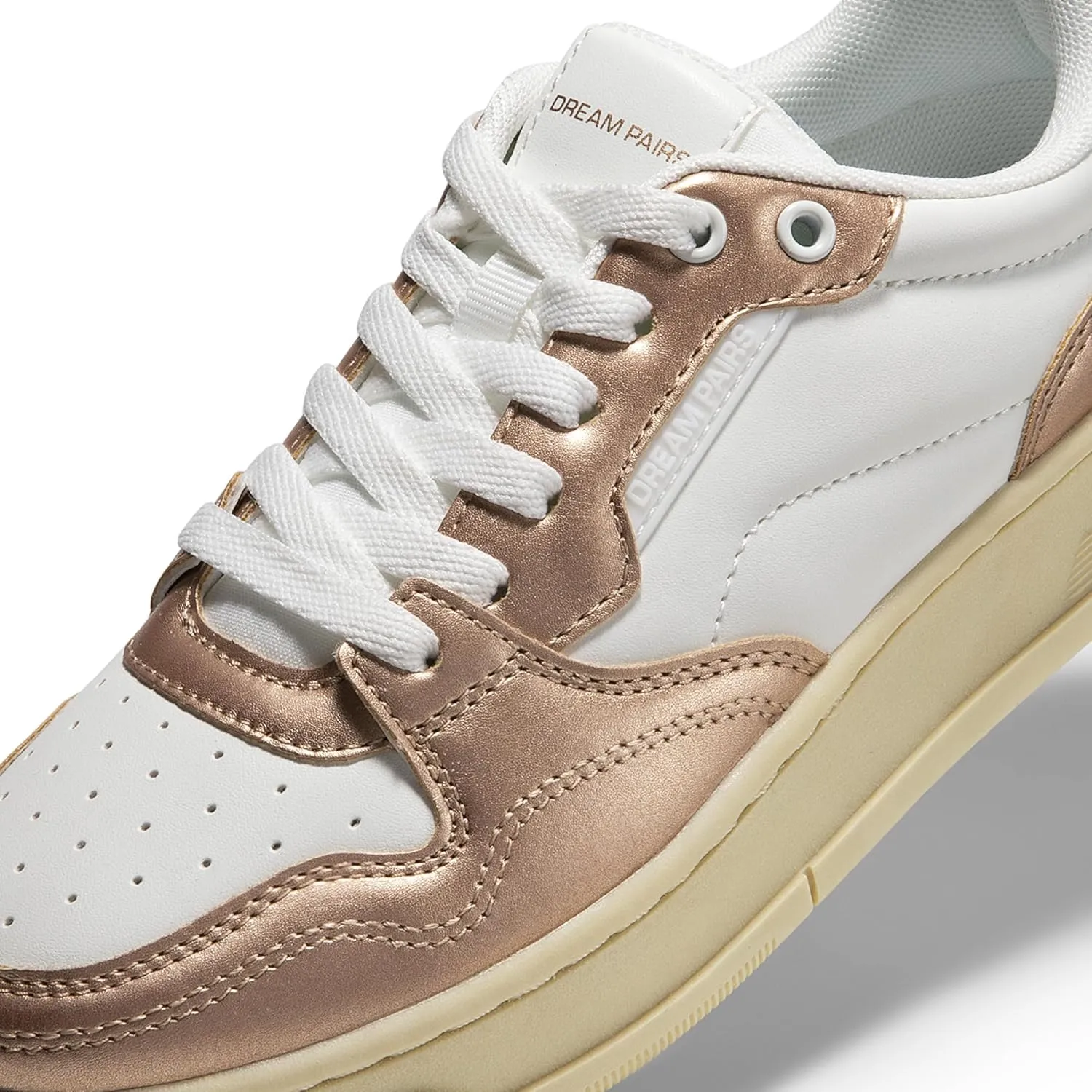 DREAM PAIRS Women's Fashion Walking Skateboard Court Sneakers Comfortable Low-Top Lace-Up Non-Slip Retro Vintage Casual Classic Athletic Shoes