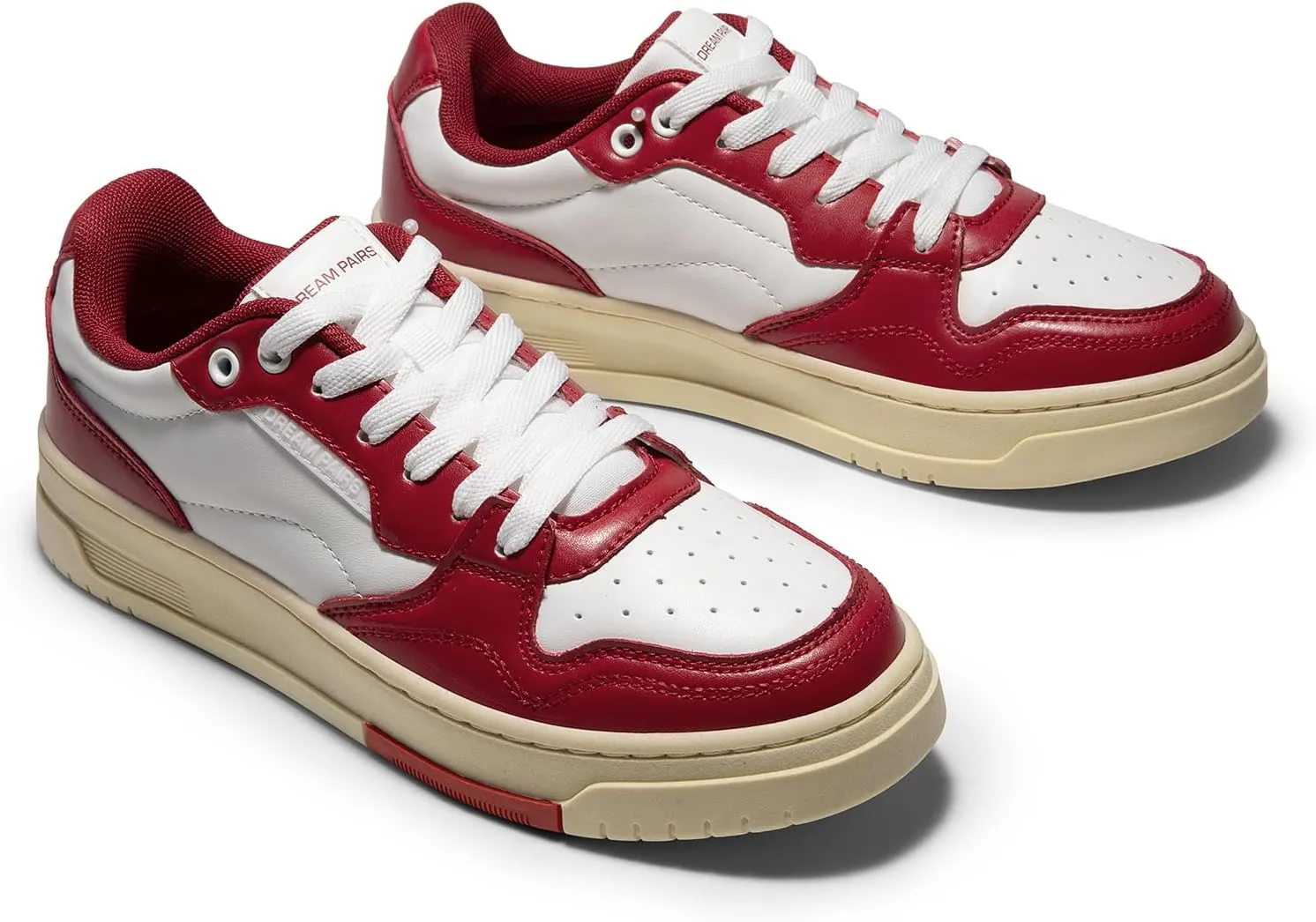 DREAM PAIRS Women's Fashion Walking Skateboard Court Sneakers Comfortable Low-Top Lace-Up Non-Slip Retro Vintage Casual Classic Athletic Shoes
