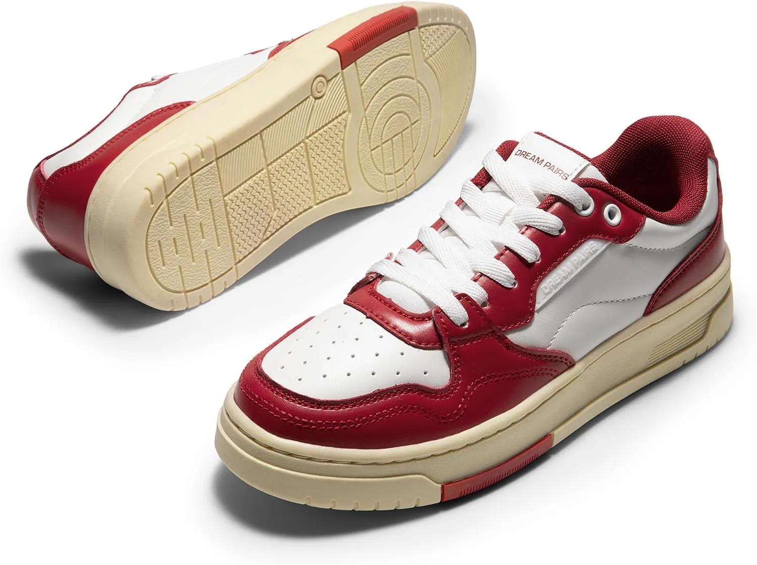 DREAM PAIRS Women's Fashion Walking Skateboard Court Sneakers Comfortable Low-Top Lace-Up Non-Slip Retro Vintage Casual Classic Athletic Shoes