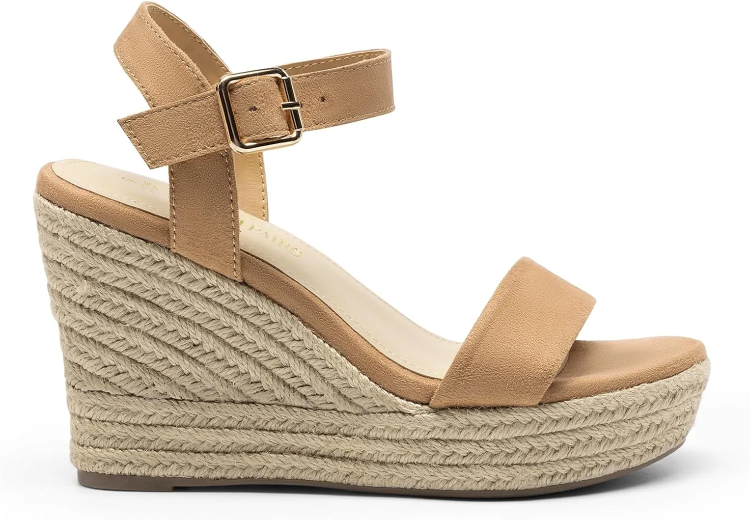 DREAM PAIRS Women's Platform Wedges Sandals, Comfortable Open Toe Espadrilles Sandals Dressy Buckle Ankle Strap Summer Shoes