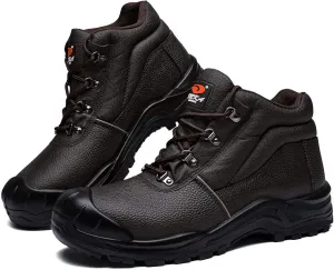 DRKA Water Resistant Steel Toe Work Boots For Men,6'' EH-Rated Safety Boots