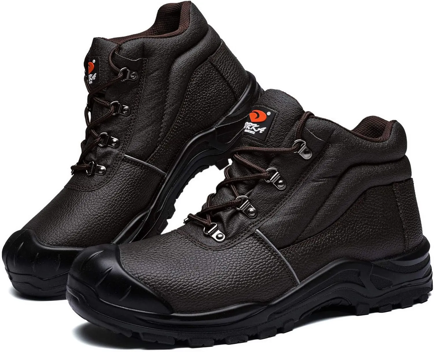 DRKA Water Resistant Steel Toe Work Boots For Men,6'' EH-Rated Safety Boots