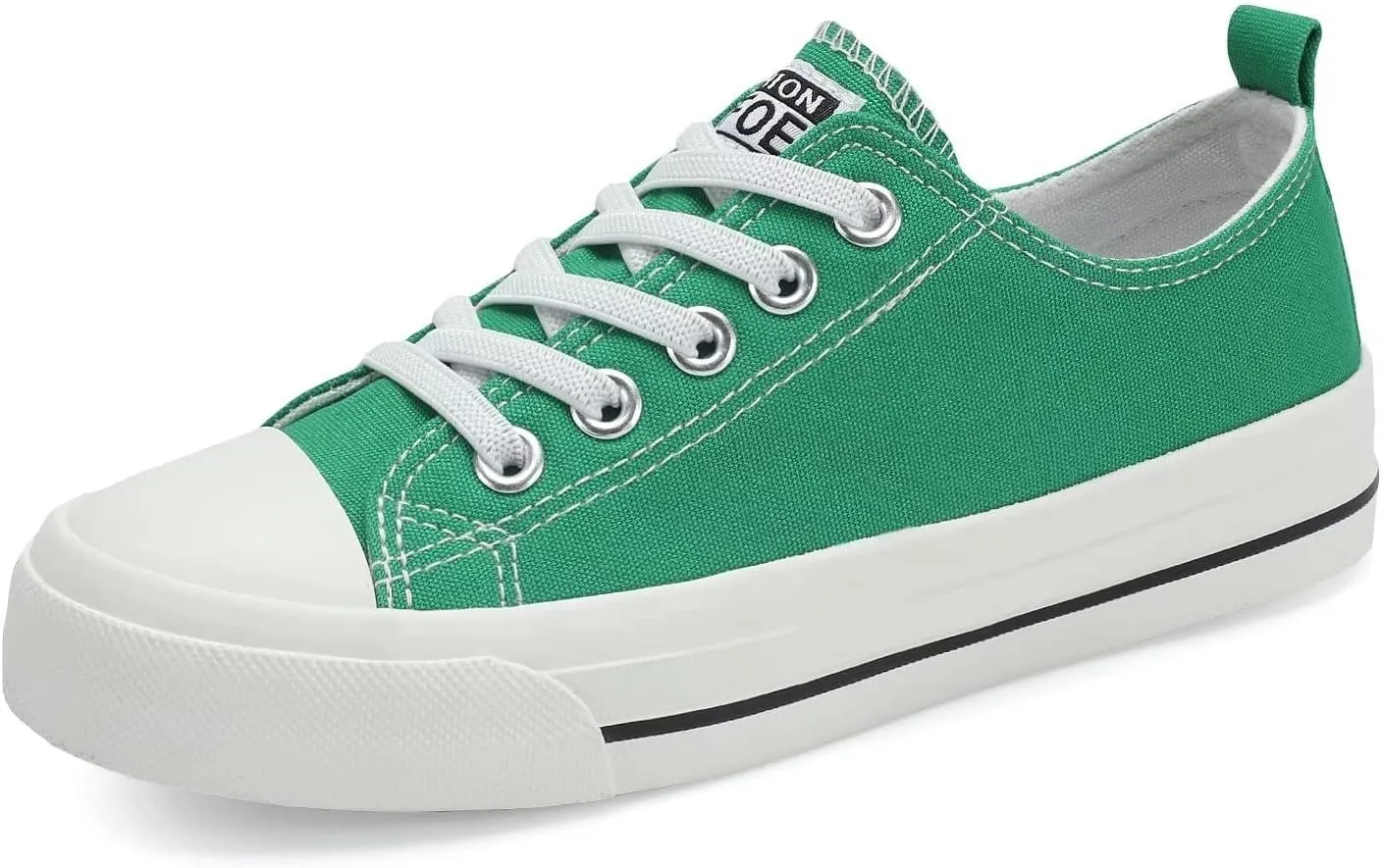 DSWED Toddler Little Kid Sneakers Boys Girls Canvas Shoes Classic Cotton Expandable No Tie Laces Slip On Sneakers