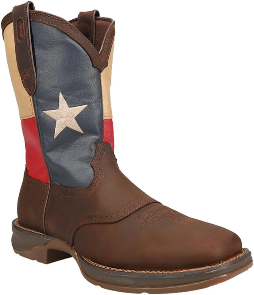 Durango Men's 11" Flag Pull-On DB4446-M Traditional Cowboy Boots