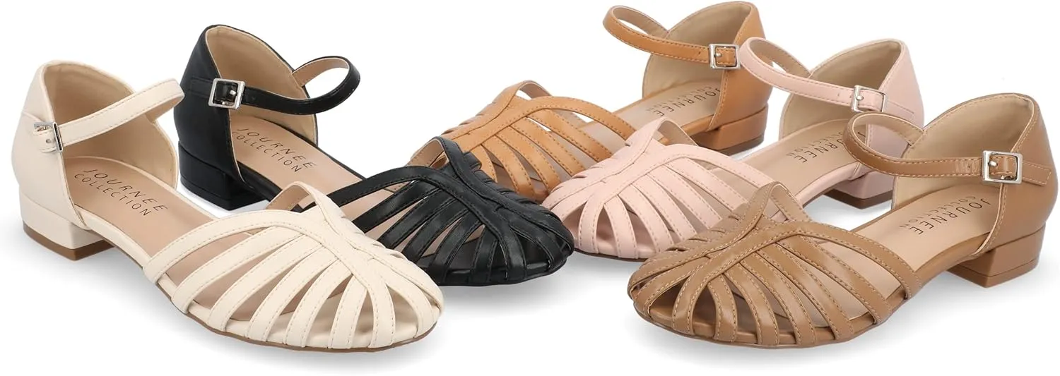 Faux Leather Fisherman Sandals by Journee Collection